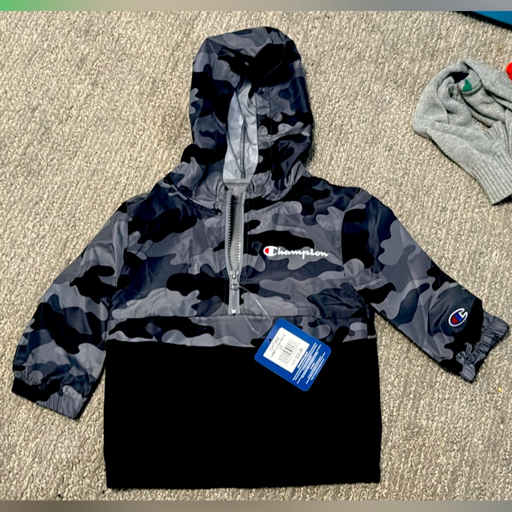 Champion Toddler Windbreaker Jacket Size 2T NWT